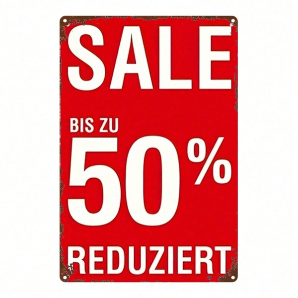 CIFbuy Vintage Discount Metal Sign 8x12 Inch Waterproof Rustproof" Iron Wall, Bis Zu 50% Off Retail Store Decor WaterprikTok, WaterprikTok, t Self-pickup Logiopics