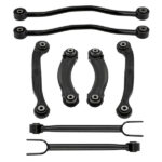 8pcs Rear Suspension Control Arms Strut Rod Lateral Arm Kit Fit For CHRYSLER 300 2005-2014 Fit For DODGE CHARGER 2006-2014 68045330AC, 68051638AB