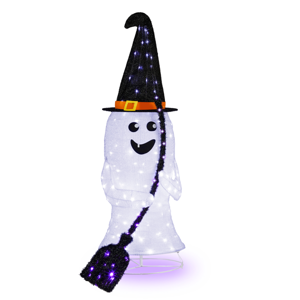 5bf7a490-ba5a-4e70-a817-dd7ba1f4ca7e.png Replace 94400163 4ft Ghost 100LED Lighted Outdoor Halloween Decorations - Image 1