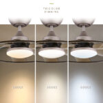 Light Pro 22 in. LED Indoor Coffee Smart Ceiling Fan with Remote Control [Unable ship on weekends, TK/TEMU only for pickup, only TX10643 warehouse supports GOFO] - Image 6