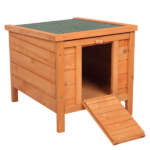 20-inch removable roof, waterproof, green asphalt roof, cedar wood, wooden chicken and rabbit cage - Image 13