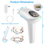 3 In 1 Ice Cooling Laser Hair Removal Painless Permanent At-Home IPL Hair Removal with 999,999 Flashes 9 Energy Levels 2 Flash Modes for Armpits Legs Arms Bikini Line - Image 12