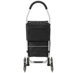 Shopping Stair Trolley with Wheels,Trolley Black Foldable Shopping Cart,Removable Shopping Oxford Waterproof Bag,Stainless Steel Triangular Wheels, Black - Image 14
