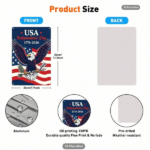 CIFbuy American 1776-2026 Independence Day Aluminum Tin Sign, Bald Eagle & Flag Wall Art, Art, 20x30 Inch Retro Patriotic Decor ikTok, ikTok, l Art Self-igckup Logiopor - Image 5