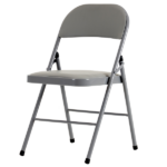Same Code 31709558 6pcs Elegant Foldable Iron & PVC Chairs for Convention & Exhibition Gray - Image 14