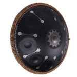 10 Notes Mandala Pattern Black Handpan Drum Decorative Steel Percussion Instrument - Image 3