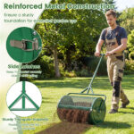 24" Lawn Topdressing Spreader with 0.75"×0.5" Mesh, Compost Spreader for Soil Sand Fertilizer Green - Image 4