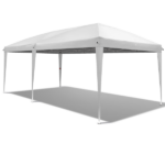 10'x20' Instant Pop Up Canopy Tent White, 6 Side Panels 2 Doors 4 Mesh Windows, 28/22mm Powder Coated Steel Frame, 10x20mm Crossbar, 210D Oxford Outdoor Folding Tent with Carry Bag, No Sandbags - Image 23