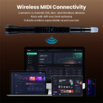 Portable Wireless MIDI Electronic Saxophone - 100 Tones, 3W Hi-Fi Speaker, 12hrs Playtime, 0.7lbs (Black ABS) - Image 5