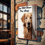 CIFbuy Golden Labrador Dog Metal Tin Sign 8x12 Inch" Vintage Waterproof Rustproof, Wall Art Home Bar Garage Club Decor 8x12 Inch ikTok, 8x12 Inch ikTok, t Self-pickup Logiopics - Image 5
