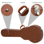 Replace 13657298 Hard-Shell Electric Guitar Case for GLP Style Electric Guitar Bulge Surface Brown - Image 7