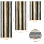 Three-piece kitchen rug set, non-slip and washable, abstract pattern kitchen hallway rug, soft and comfortable, suitable for sinks, floors, entrances, hallways and bathrooms. - Image 2