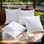 High-quality pillow fillers, 20"x20" in size. Made with soft, eco-friendly polyester that holds shape well over time. Ideal for replacing old inserts or as a perfect match for new pillow covers. The neutral white color suits various indoor settings. - Image 8