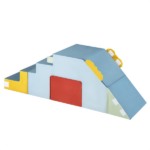 3 in 1 Toddler Soft Foam Climber with Slide, Convertible Velvet Play Set with Table & Chair, Washable Climbing Blocks - Image 2