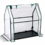 Mini Greenhouse with PE Cover, Indoor Outdoor Plant Gardening Green House for Garden Backyard, 36*18*33in, White - Image 15