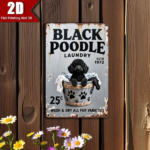 CIFbuy Vintage Black Poodle Laundry Tin Sign 11.8x7.8", 1972 Retro Metal Plaque, Rustic Pet Lover Wall Decor, 2D Flat Farmhouse Laundry TikTok, TikTok, , Rustic Pet Lover Wall Decor Self-pickup Logiopics - Image 7