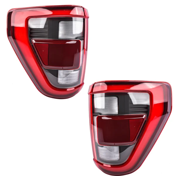 Pair Left & Right Side Rear LED Tail Lights Brake Lamp with Blind Spot Replacement for 2021-2013 Ford F-150 NL3Z13404E NL3Z13405E