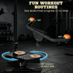 Orange Foldable Ab Twister Board Waist Trimming Workout Equipment with LCD Display for Women And Men - Image 5