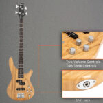 GIB Electric Bass Guitar Full Size 4 String Burlywood - Image 32