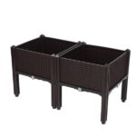 2Pcs Free Splicing Injection Planting Box Brown - Image 30