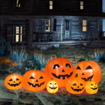 Replace 39662619 7ft Classic 7pcs LED String Lights 7pcs Pumpkin Inflatable Halloween Decoration - Image 10