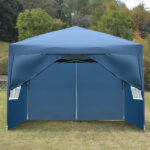 3 x 3m Two Doors & Two Windows Practical Waterproof Right-Angle Folding Tent Blue - Image 43