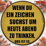 CIFbuy 1pc 8x8 Inch Round French Aluminum Sign, Vintage Drinking Bar Decor Plaque, German Language Metal Wall Art For Kitchen Restauran TikTok, TikTok, Self-pickup Logiopics - Image 7