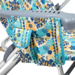 17 Inch Seat Height Beach Chair for Adults, Folding Portable Camping Chair with Headrest, Cup Holder, Side Pocket & Bottom Storage Bag, 7-Position Adjustable Aluminum Beach Chair, Heavy Duty 265 LBS Capacity, Oxford Fabric for Beach, Patio, Pool, Vintage Summer Print - Image 27