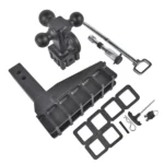 Trailer Hitch 6-inch Drop/Rise with Hook Tri-Ball 1-7/8" 2" 2-5/16" Drop Hitch - Image 4