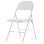 Same Code 71155989 6pcs Elegant Foldable Iron & PVC Chairs for Convention & Exhibition White - Image 9