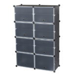 7-Tier Portable 28 Pair Shoe Rack Organizer 14 Grids Tower Shelf Storage Cabinet Stand Expandable for Heels, Boots, Slippers, Black - Image 9