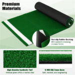 10ft x 3ft Softball Pitching Mat with Artificial Turf, Indoor & Outdoor Training Aid for Pitching Practice -Green - Image 4