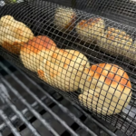 2 extra large outdoor barbecue rolling barbecue baskets Bbq mesh stainless steel large round mesh rotating barbecue tube cages vegetables vegetables vegetables fish meat food picnic cooking accessories, gifts - Image 7