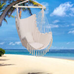 Pillow Tassel Hanging Chair Beige - Image 21