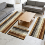 Three-piece kitchen rug set, non-slip and washable, abstract pattern kitchen hallway rug, soft and comfortable, suitable for sinks, floors, entrances, hallways and bathrooms. - Image 9