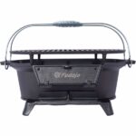 Oval Cast Iron Grill Outdoor, Portable Charcoal Grill and Tabletop Cast Iron Skillet - 100% Cast Iron, Enameled, Durable, Small Charcoal Grill, Camping Stove, Hibachi Grill -Does not support self pick - Image 16