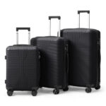 PP Trolley Case 20in 24in 28in 3PCS Suitcase Set Black - Image 13