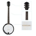 Top Grade Exquisite Professional Sapelli Notopleura Wood Alloy 6-string Banjo - Image 5