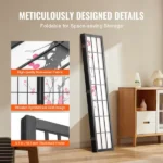 4-Panel Japanese Room Divider Screen, Wooden Folding Privacy Screen for Indoor Use, Portable Partition for Room Separation and Decoration in Home, Office, Restaurant, and (Shipment from Walmart) - Image 6
