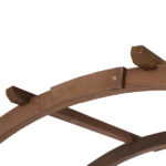 7FT Wooden Garden Arbor, Wedding Arch Backdrop Stand for Ceremony Party, Garden Pergola with Trellis for Climbing Plants, Dark Brown - Image 10