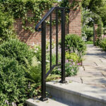[Same Code 21862947 70638141]Artisasset Matte Black Outdoor 1st Tier Iron Handrail - Image 15