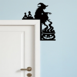CIFbuy Gothic Witch Cauldron iron Door Hanger Wall Decor for Halloween Christmas Holiday Parties Gifts(TikTok, temu pick-up service) - Image 3