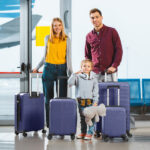 Non-TSA customs lock 4-in-1 PP trolley case, 16in, 20in, 24in, 28in PP, navy blue - Image 14