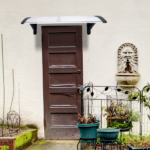 Same Code 29975683 HT-100 x 96cm Household Application Door & Window Rain Cover Eaves Black Holder - Image 20