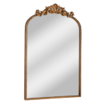 20"X30" Arched Bathroom Mirror, Wall Mounted Mirror with Aluminum Alloy Frame, Bathroom Mirror for Living Room, Bedroom, Bathroom and Entryway, Gold - Image 11