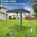 2 x 2m Practical Waterproof Right-Angle Folding Tent Blue - Image 22