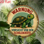 CIFbuy Vintage Turtle Crossing Metal Sign, German-Inspired Turtle Shell Wall Decor, 8x8 Inch Round Aluminum Plaque, Retro Reptile Room TikTok, TikTok, Self-pickup Logiopics - Image 6