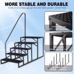 5 Step Ladder with Handrail, Swimming Pool Ladder Above Ground, 660 lb Load Capacity RV Steps with Anti-Slip Panel, Mobile Home Stairs for Reaching and Getting HighNon-eBay certified warehouse delivery - Image 3