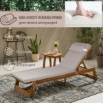 Outdoor Chaise Lounge Cushion, 80 in. x 26 in. x 3 in. Waterproof Fade-Resistant Patio Chair Pad for Pool Beach - Image 4