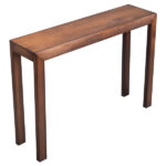 46 inch Pinewood Entryway Table, Console Table Entrance Table, Narrow Sofa Table for Living Room Entryway Hallway, Walnut - Image 11